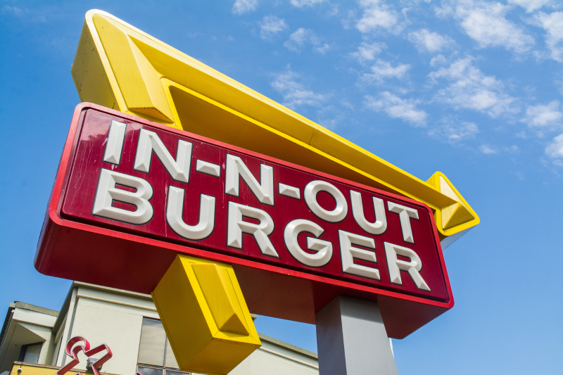In-N-Out Burger Sign (In-N-Out Burger Employee Lawsuit Attorney)